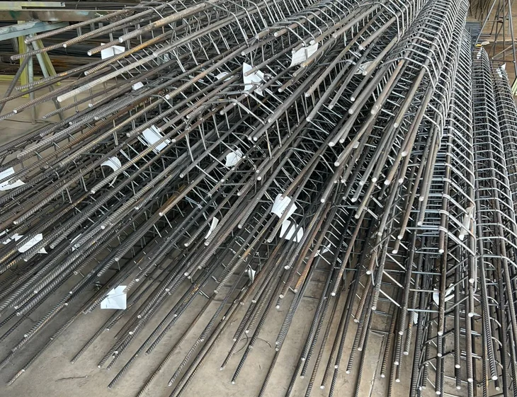 Onde utilizar ferro 3/8 em estruturas de concreto armado da Steel Ferro